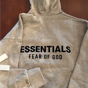 Fear of God Essentials Gray Hoodie
